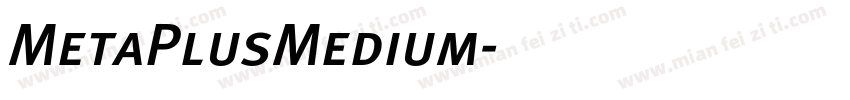 MetaPlusMedium字体转换