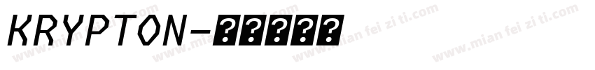 KRYPTON字体转换