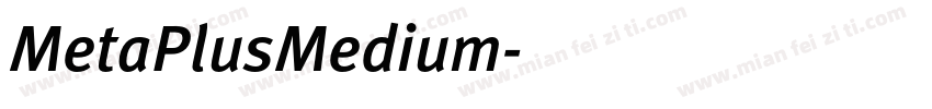 MetaPlusMedium字体转换