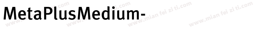 MetaPlusMedium字体转换