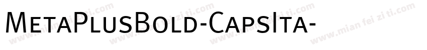 MetaPlusBold-CapsIta字体转换
