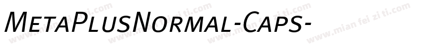 MetaPlusNormal-Caps字体转换