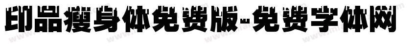 印品瘦身体免费版字体转换
