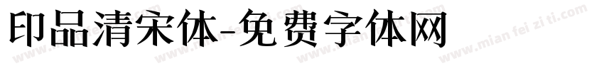 印品清宋体字体转换