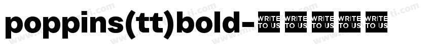 poppins(tt)bold字体转换