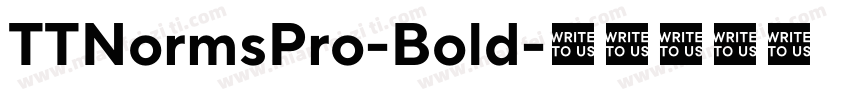 TTNormsPro-Bold字体转换