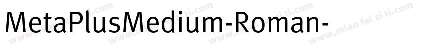 MetaPlusMedium-Roman字体转换