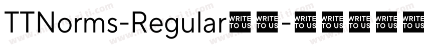 TTNorms-Regular字体字体转换