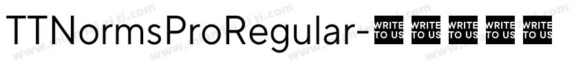 TTNormsProRegular字体转换