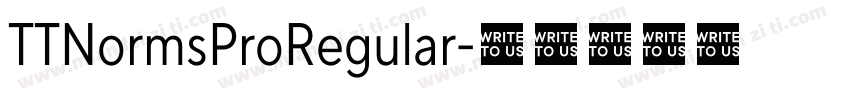 TTNormsProRegular字体转换