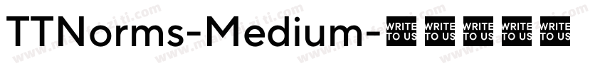 TTNorms-Medium字体转换