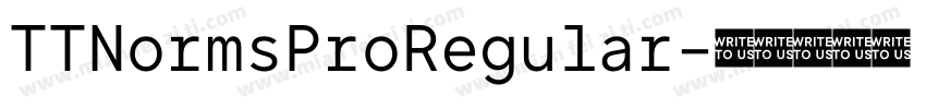 TTNormsProRegular字体转换
