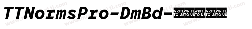 TTNormsPro-DmBd字体转换