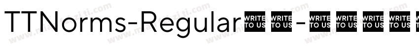 TTNorms-Regular字体字体转换