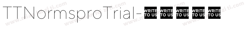 TTNormsproTrial字体转换