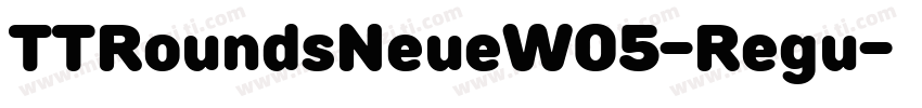 TTRoundsNeueW05-Regu字体转换