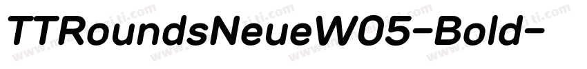 TTRoundsNeueW05-Bold字体转换