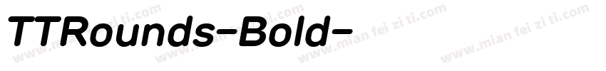 TTRounds-Bold字体转换