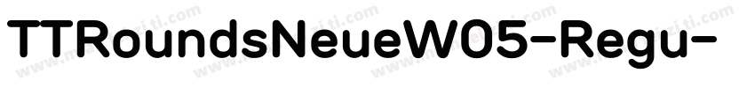 TTRoundsNeueW05-Regu字体转换