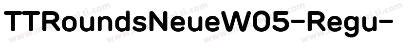 TTRoundsNeueW05-Regu字体转换
