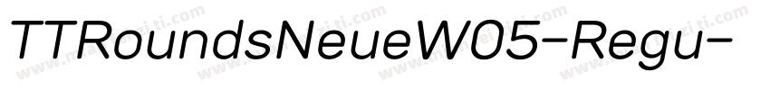 TTRoundsNeueW05-Regu字体转换