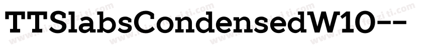 TTSlabsCondensedW10-字体转换