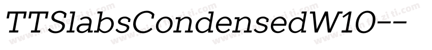 TTSlabsCondensedW10-字体转换