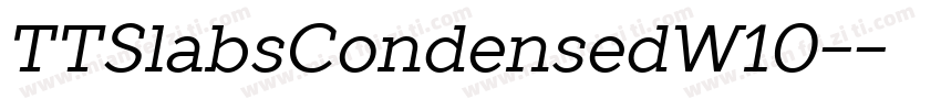 TTSlabsCondensedW10-字体转换