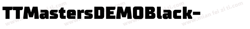 TTMastersDEMOBlack字体转换