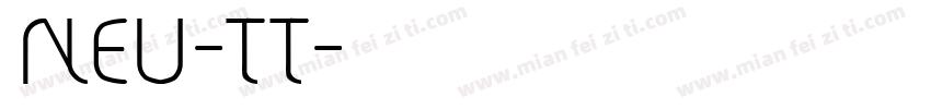 NEU-TT字体转换