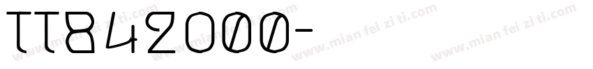 TT842o00字体转换