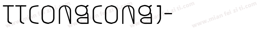 TTCongCongJ字体转换