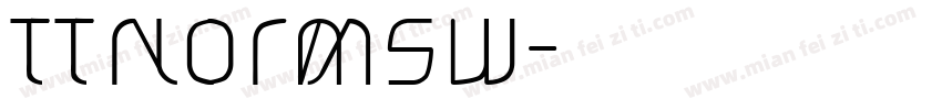 TTNormsW字体转换