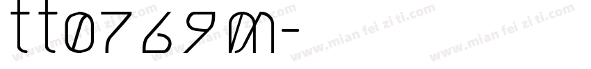 tt0769m字体转换