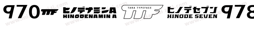 970-CAI978.TTF字体转换