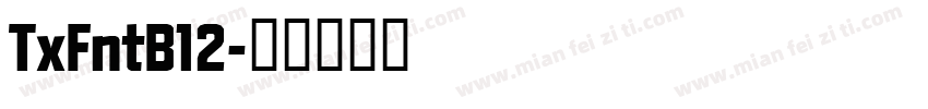 TxFntB12字体转换