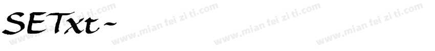 SETxt字体转换