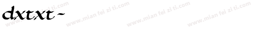 dxtxt字体转换