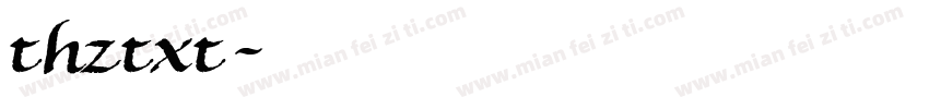 thztxt字体转换