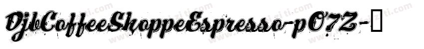 DjbCoffeeShoppeEspresso-pO7Z字体转换