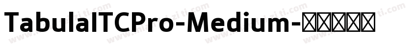 TabulaITCPro-Medium字体转换