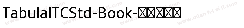 TabulaITCStd-Book字体转换
