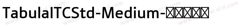 TabulaITCStd-Medium字体转换