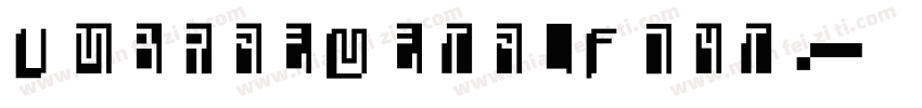 UmbraeMetalFont字体转换