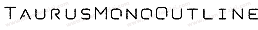 TaurusMonoOutline-B字体转换