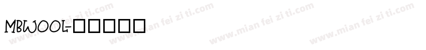mbwool字体转换