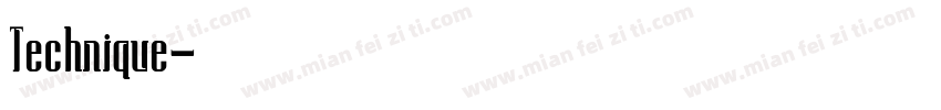 Technique字体转换