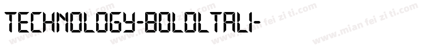 Technology-Boldltali字体转换
