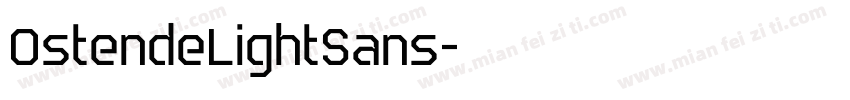 OstendeLightSans字体转换
