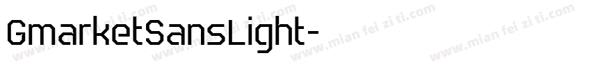 GmarketSansLight字体转换
